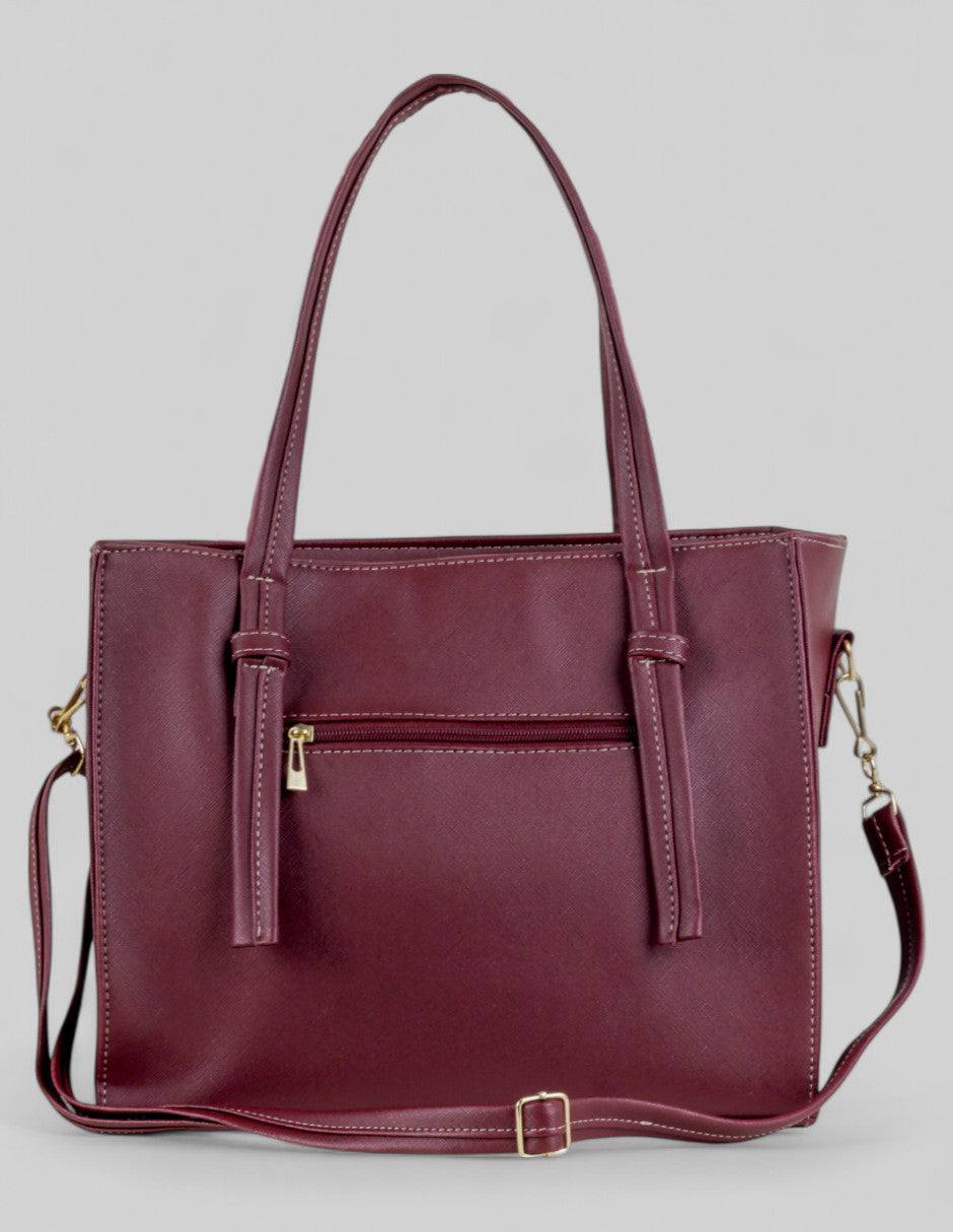 Bolsa Tote en Piel vegana - Rojo