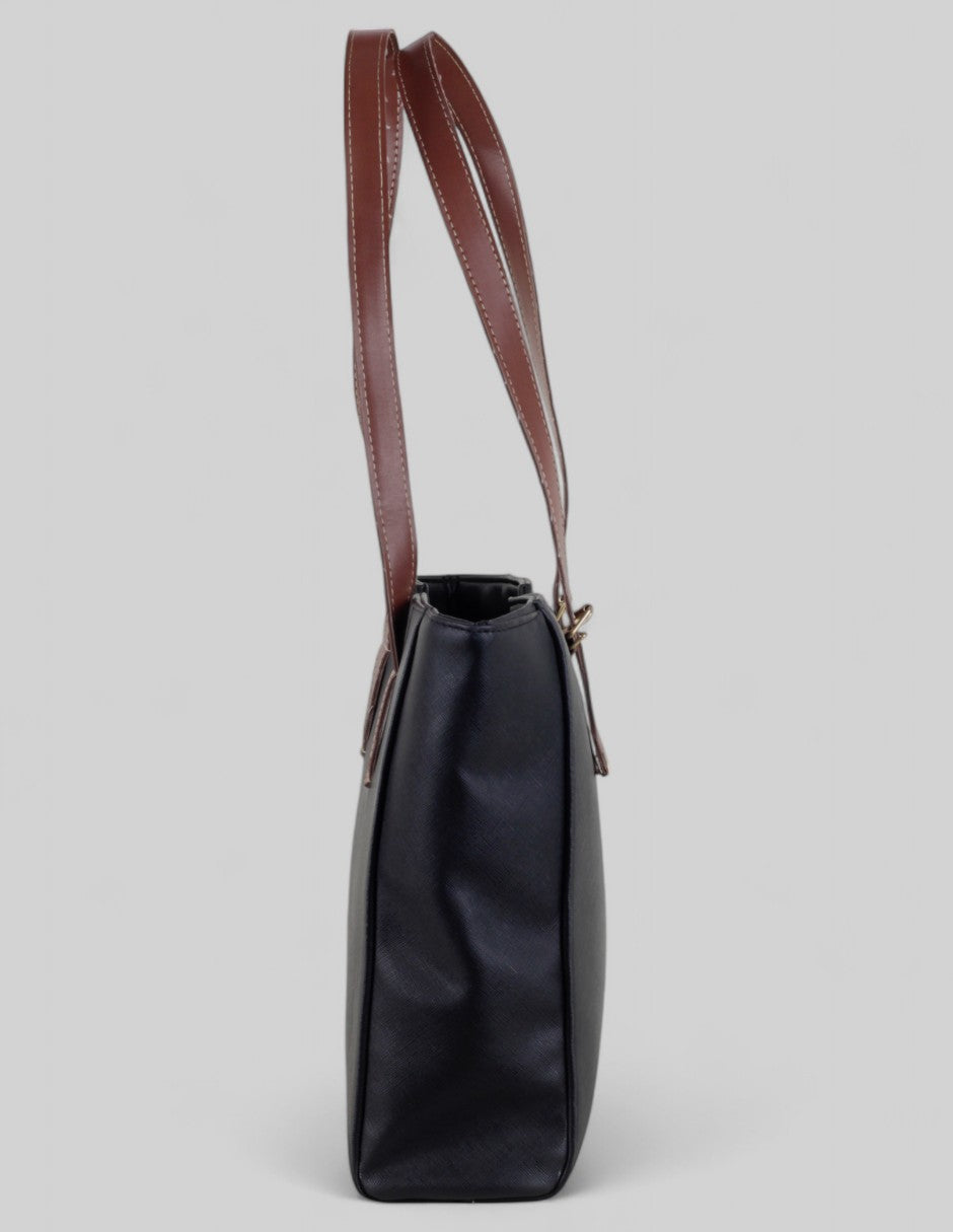 Bolsa Tote en Piel vegana - Negro