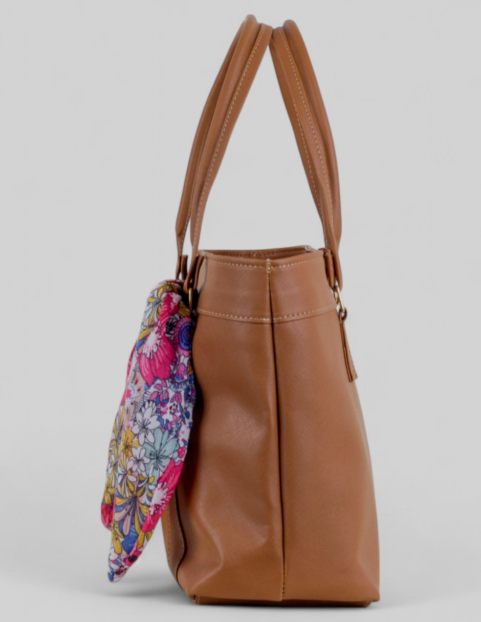 Bolsa Tote en Piel vegana - Café