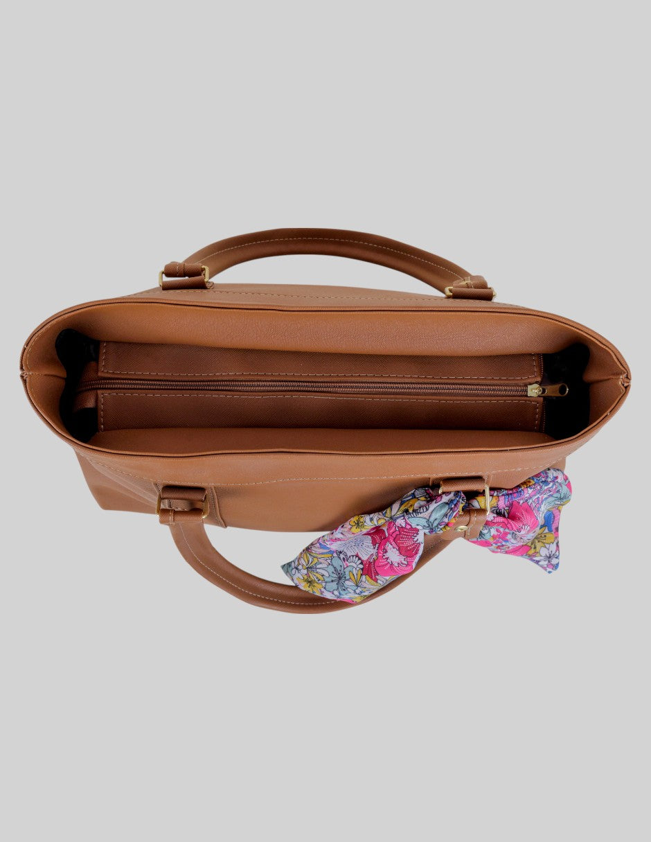 Bolsa Tote en Piel vegana - Café