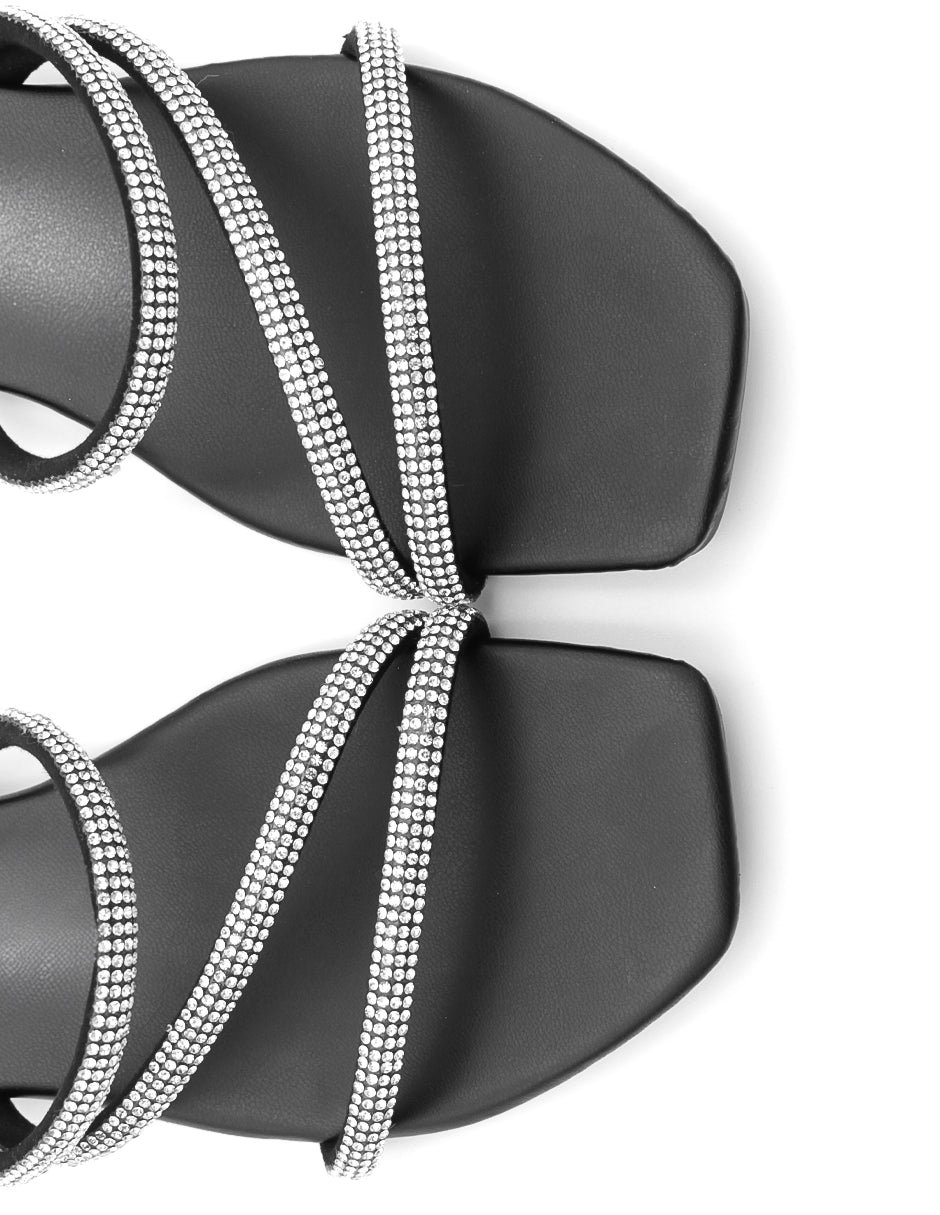 Sandalias de piso  en Sintético - Plata