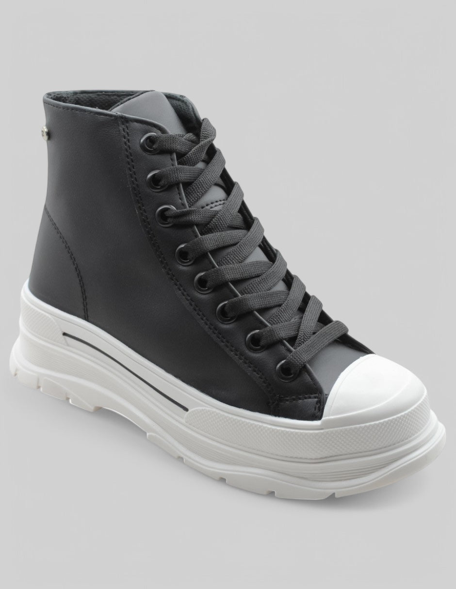 Tenis Exterior Textil Color Negro Para Niña De RBCOLLECTION