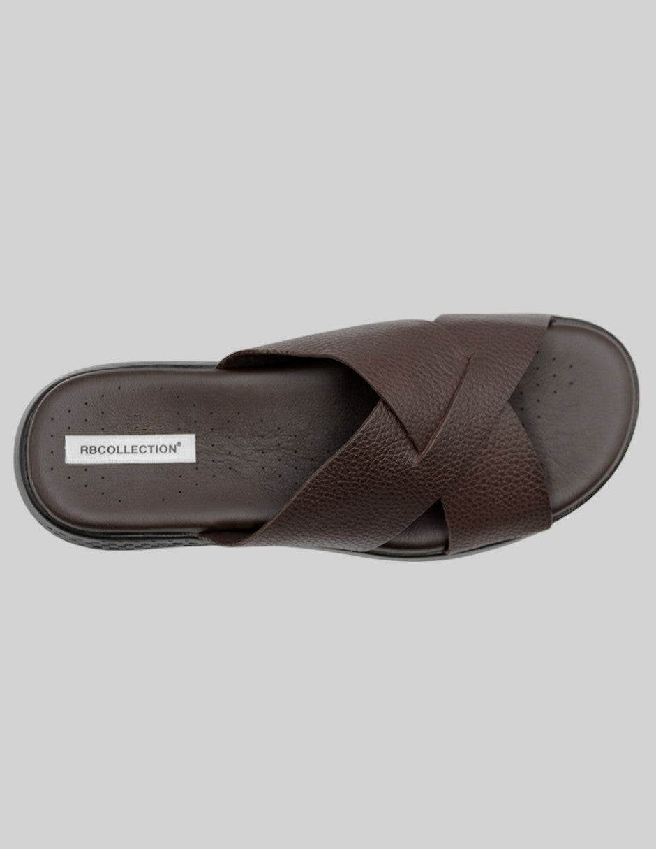 Sandalias casuales Hand Made en Piel – Café
