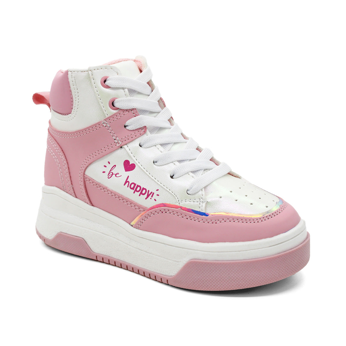 Tenis Botín RBCOLLECTION Exterior Sintético Color Rosa Con Blanco Para Niña