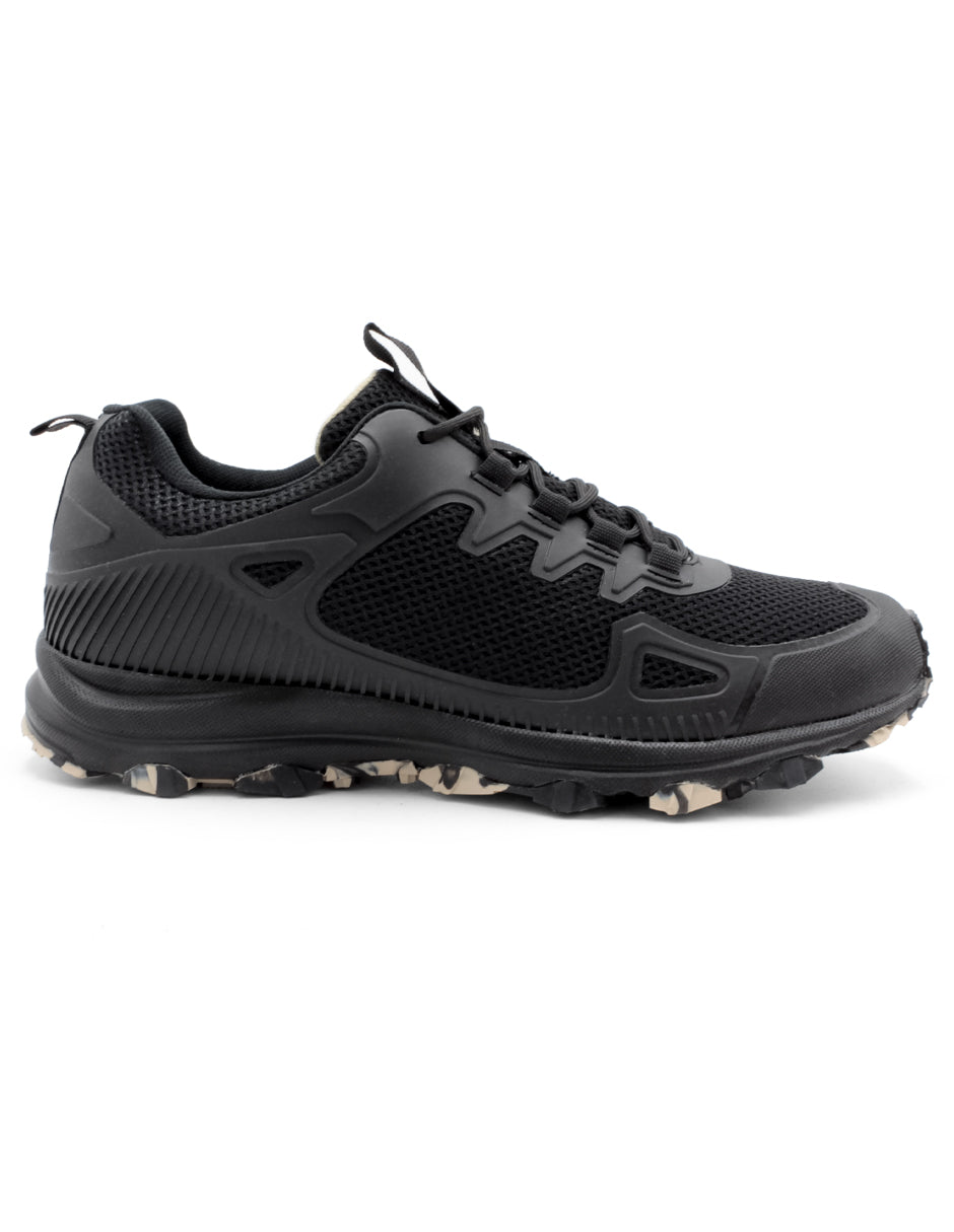 Tenis para correr Exterior Textil Color Negro Para Hombre De RBCOLLECTION