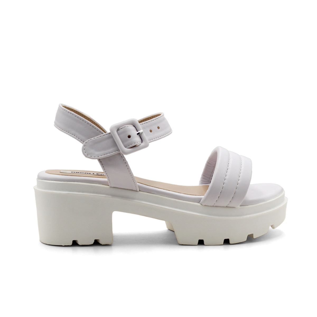 Sandalias con tacón  Color Blanco Para Mujer De RBCOLLECTION
