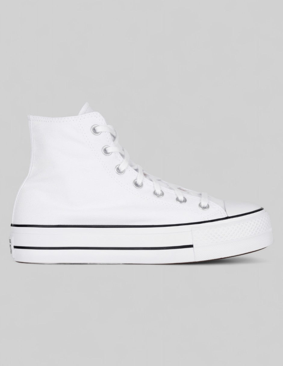 Tenis botín  Plataforma Lift  en Textil de Converse – Blanco