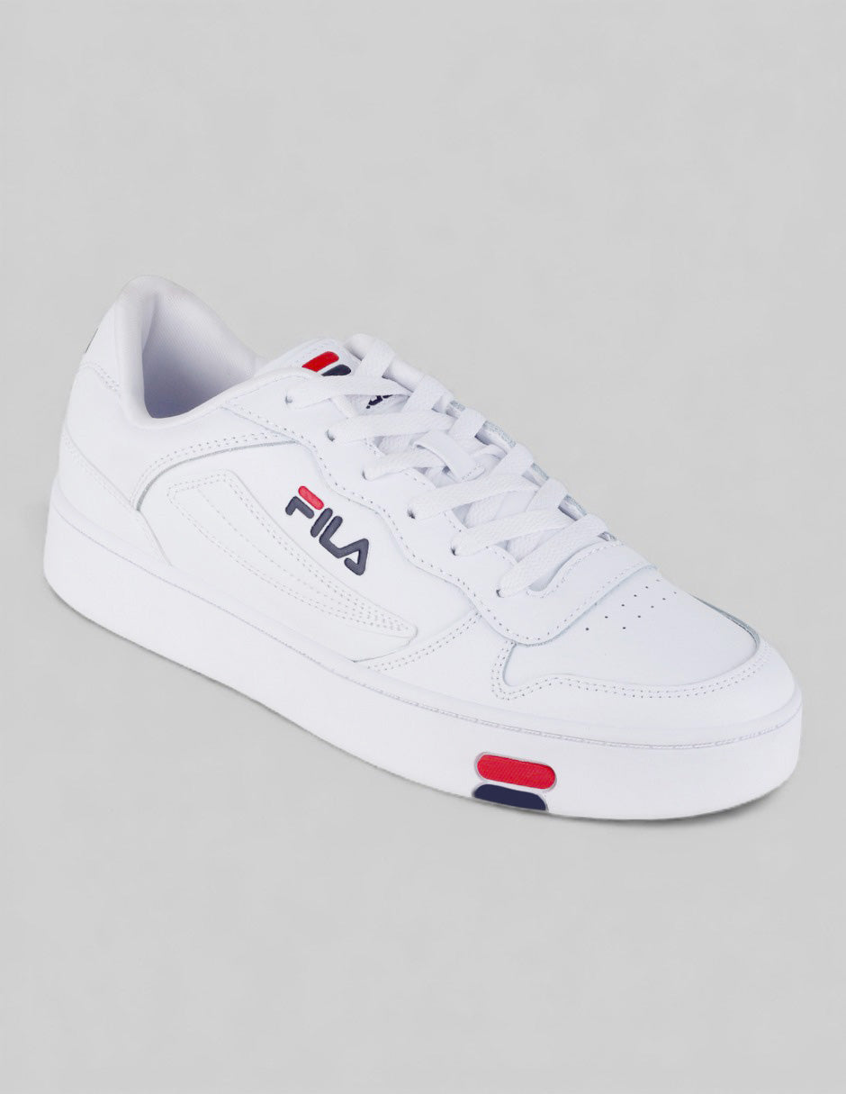 Tenis con cordones  MGX-100 en Piel vegana – Blanco