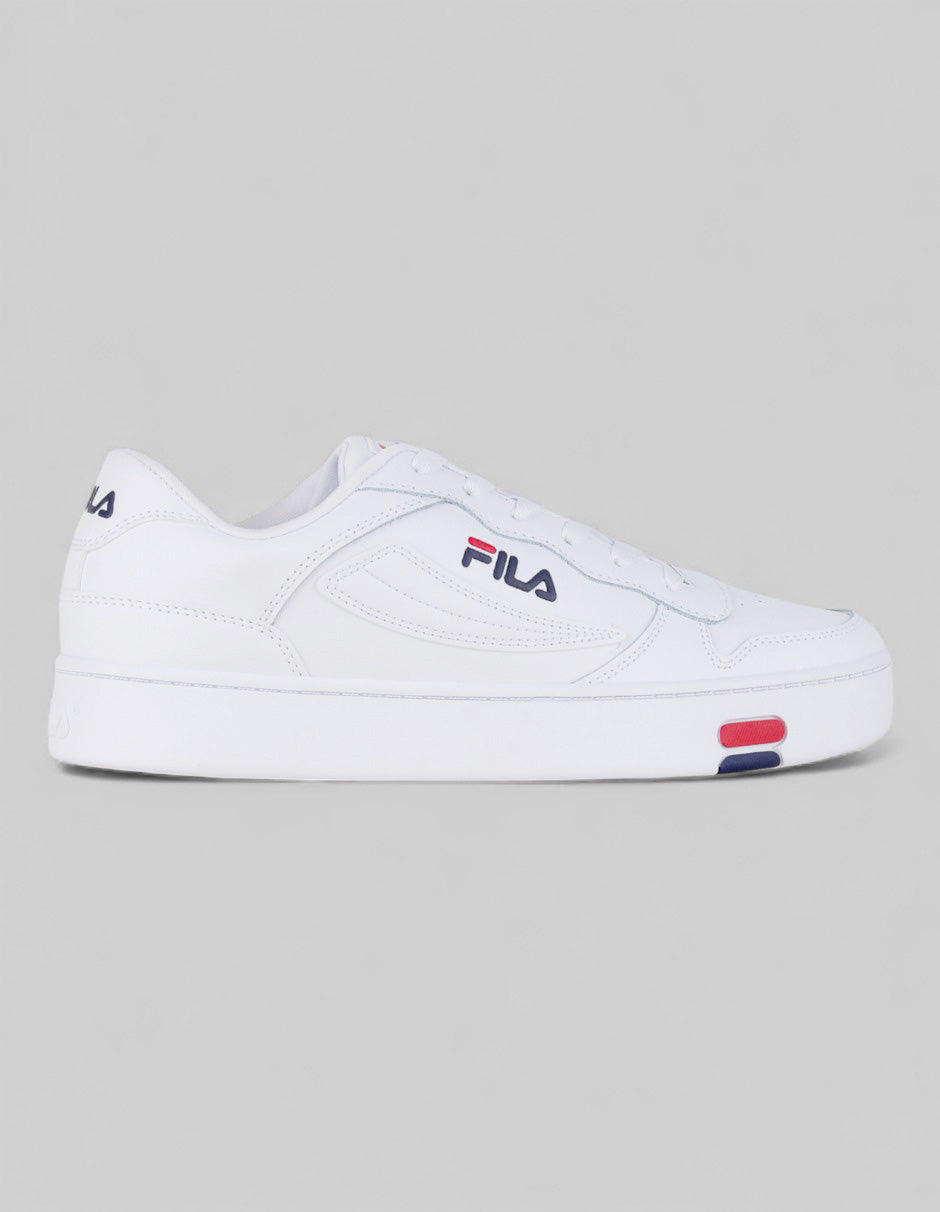 Tenis con cordones  MGX-100 en Piel vegana – Blanco