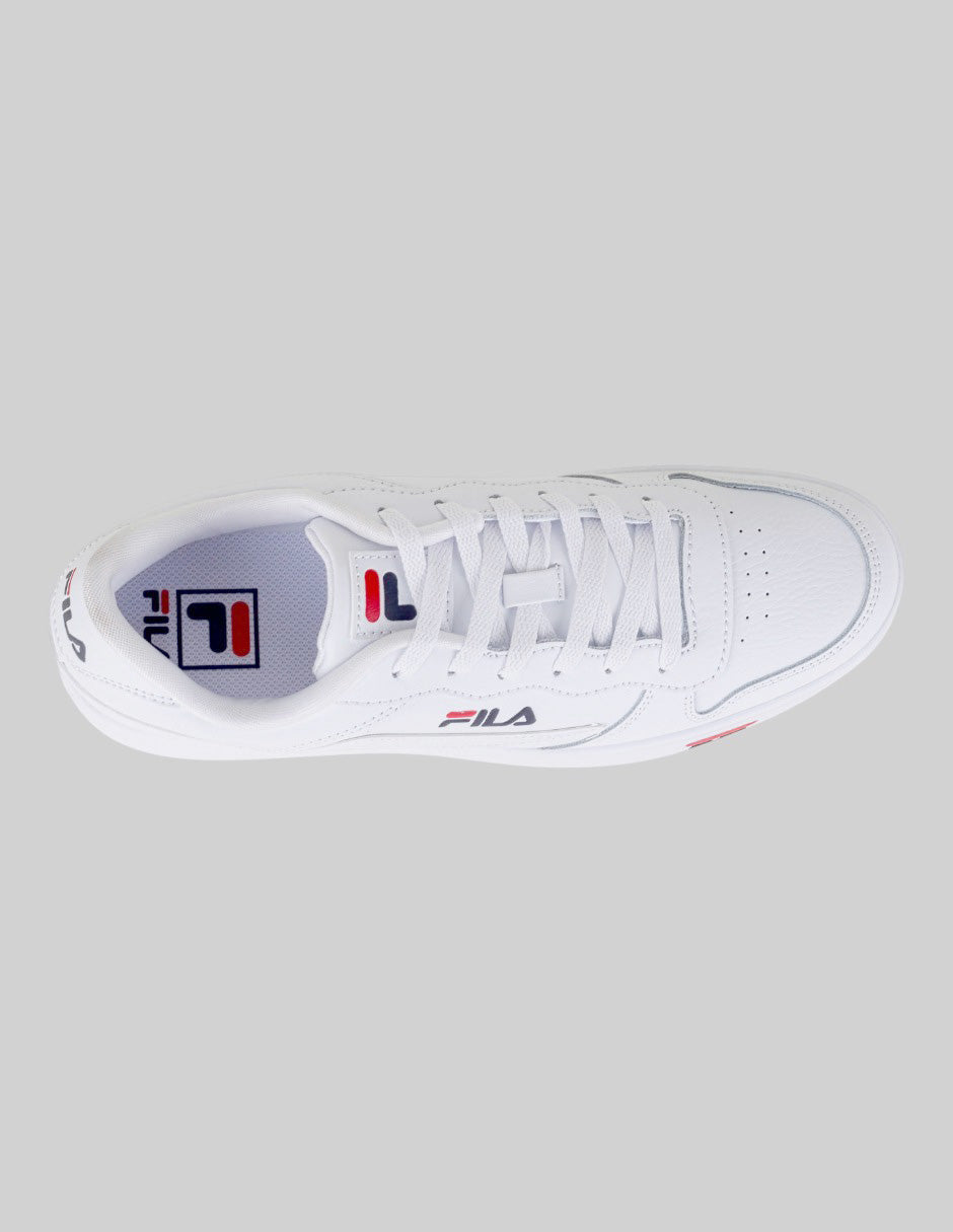 Tenis con cordones  MGX-100 en Piel vegana – Blanco