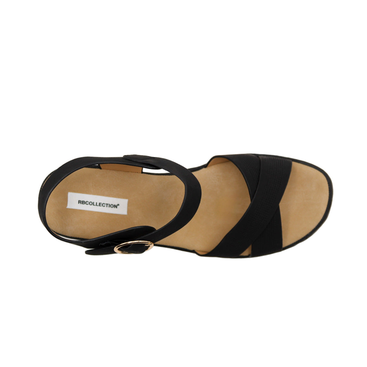 Sandalias de piso  Color Negro Para Mujer De RBCOLLECTION