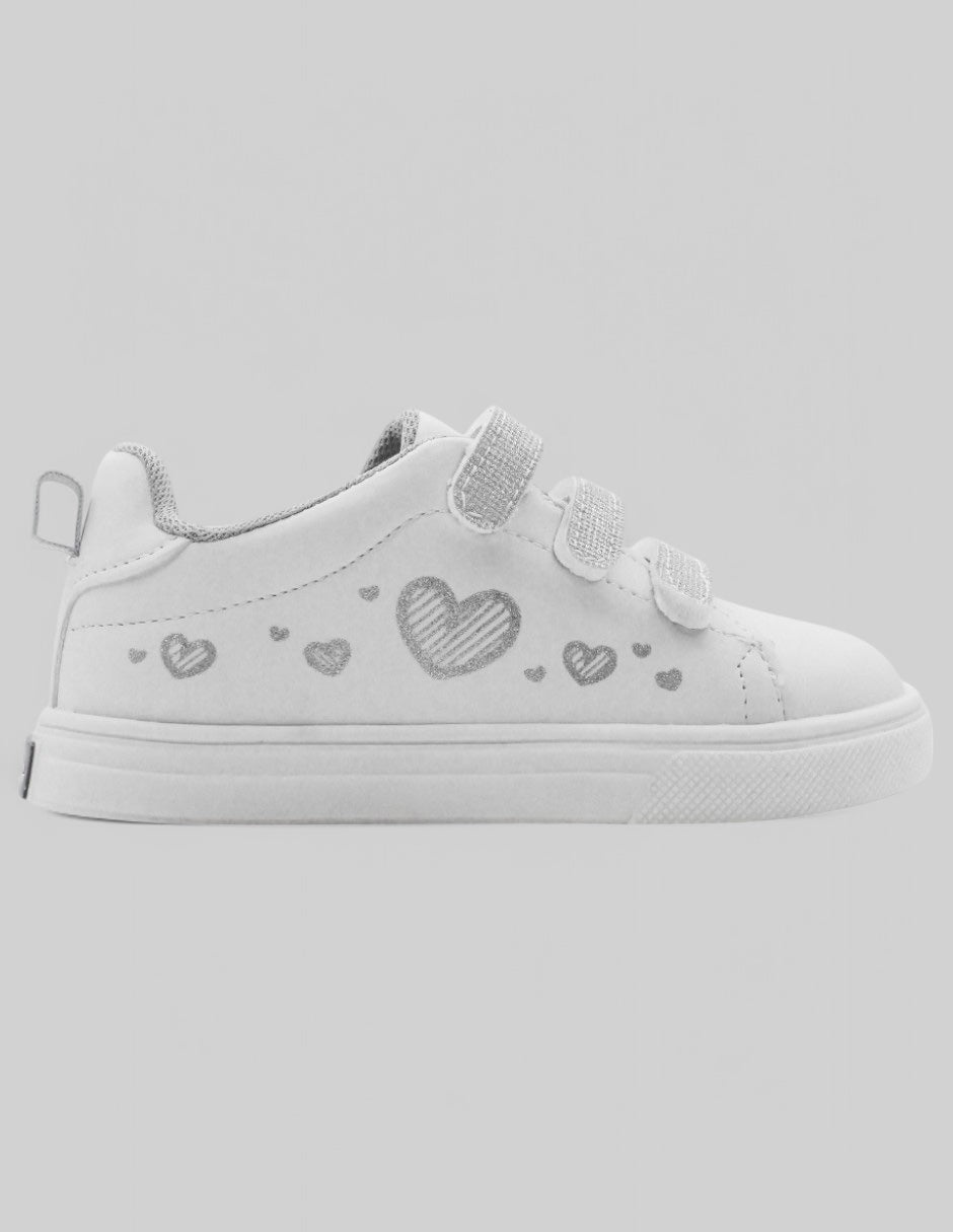 Tenis Kids en Piel vegana – Blanco