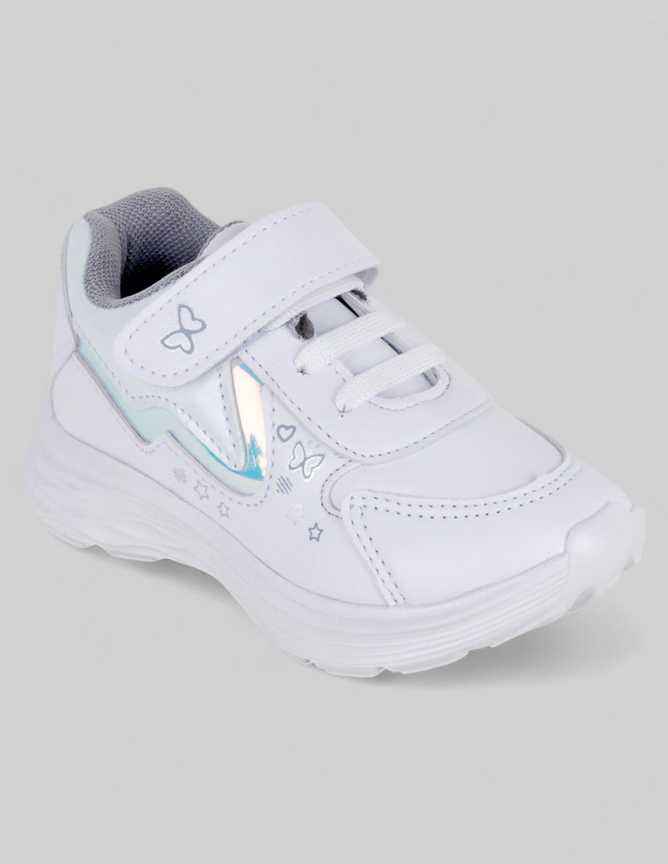 Tenis Kids  en Piel vegana – Blanco