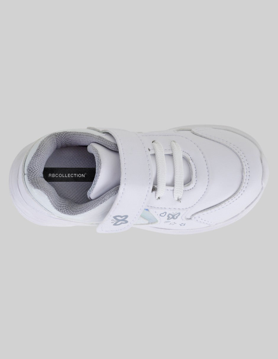 Tenis Kids  en Piel vegana – Blanco