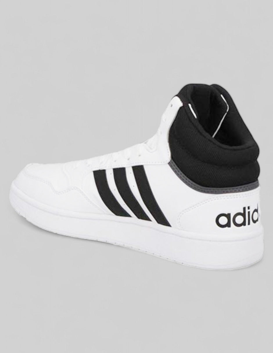 Tenis botín Hoops 3.0 Corte Medio en Piel vegana – Blanco