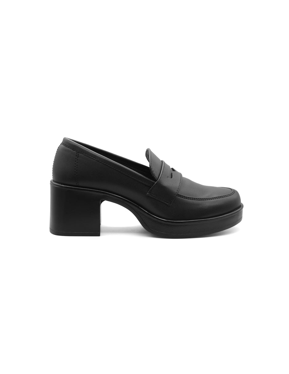 Mocasines Exterior Piel vegana Color Negro Para Mujer De RBCOLLECTION