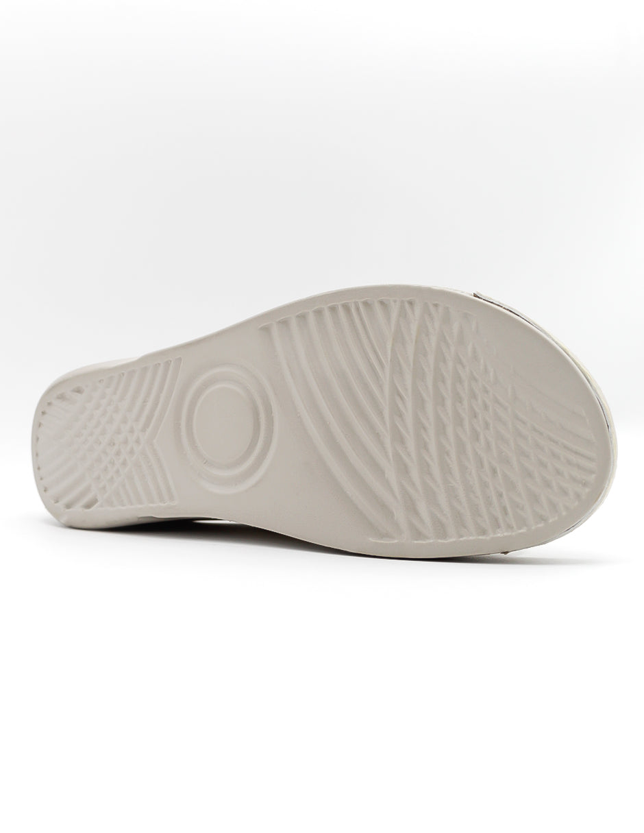 Sandalias con plataforma Hand made en Piel vegana – Beige