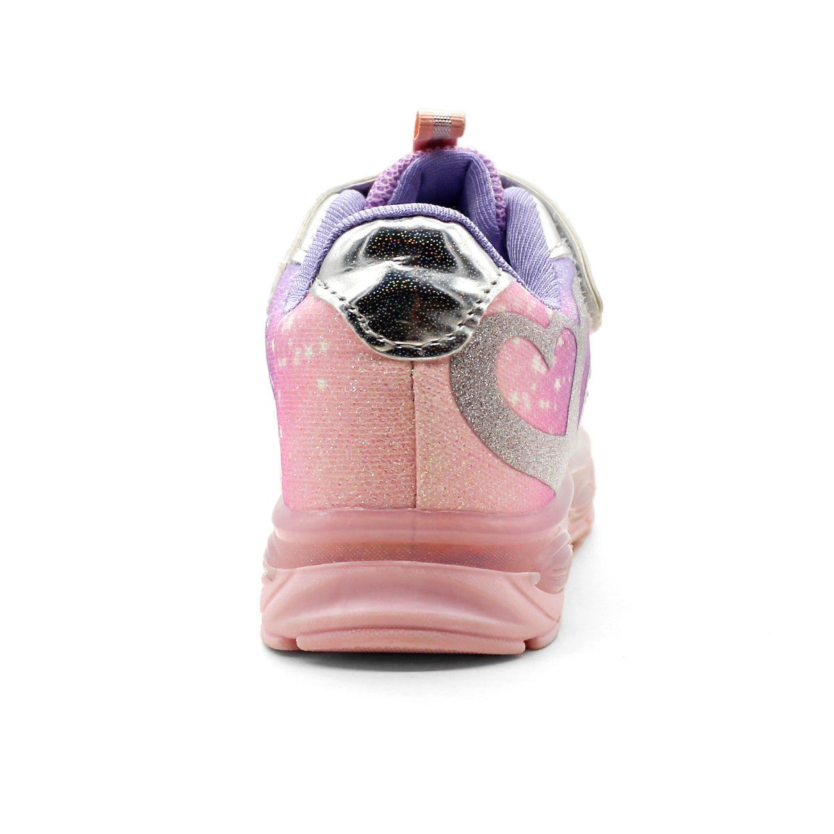 Tenis Urbano Con Luces RBCOLLECTION Exterior Sintético Color Plata Con Lila Para Niña