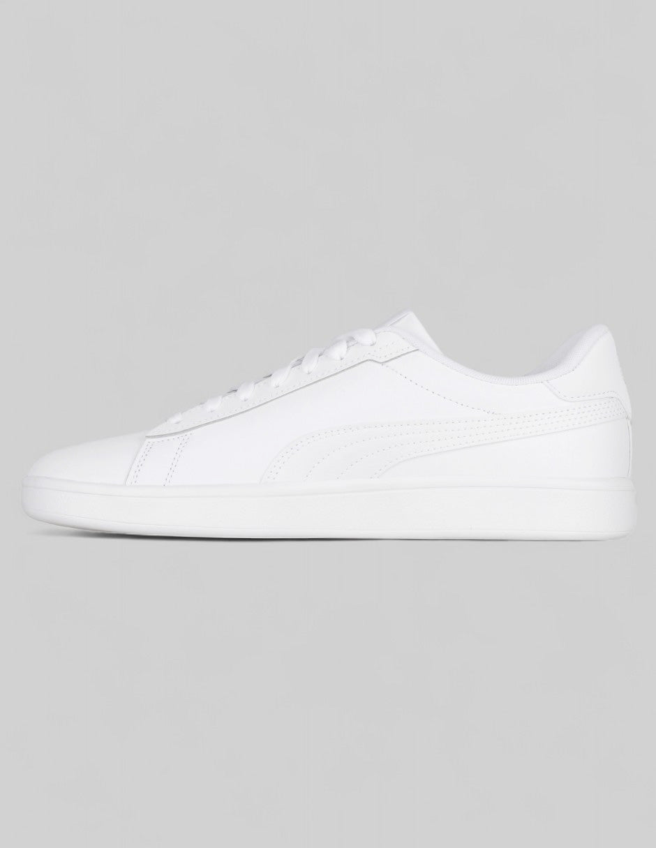 Tenis con cordones  Smash 3.0  en Piel Vegana de Puma – Blanco