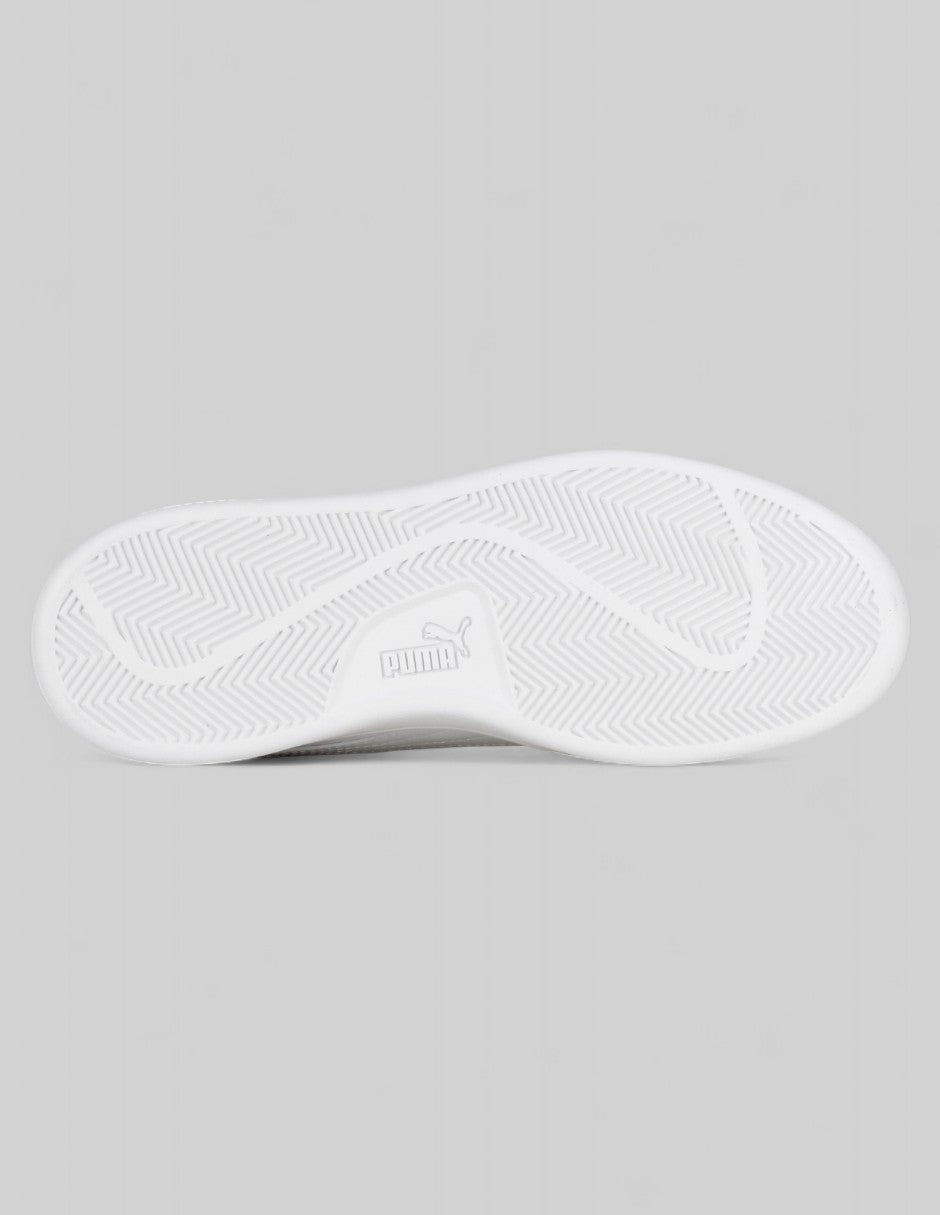 Tenis con cordones  Smash 3.0  en Piel Vegana de Puma – Blanco