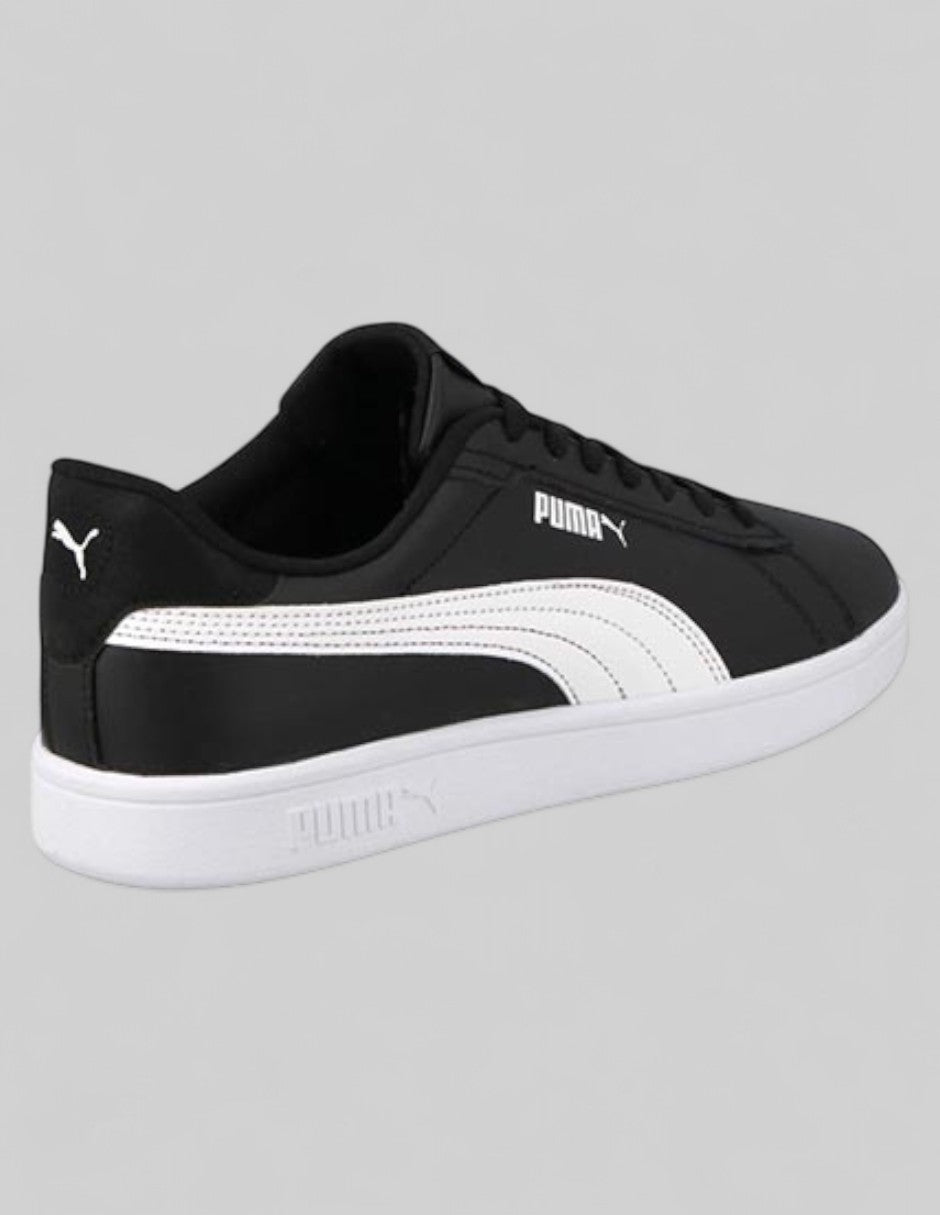 Tenis con cordones  Smash 3.0  en Piel vegana – Negro