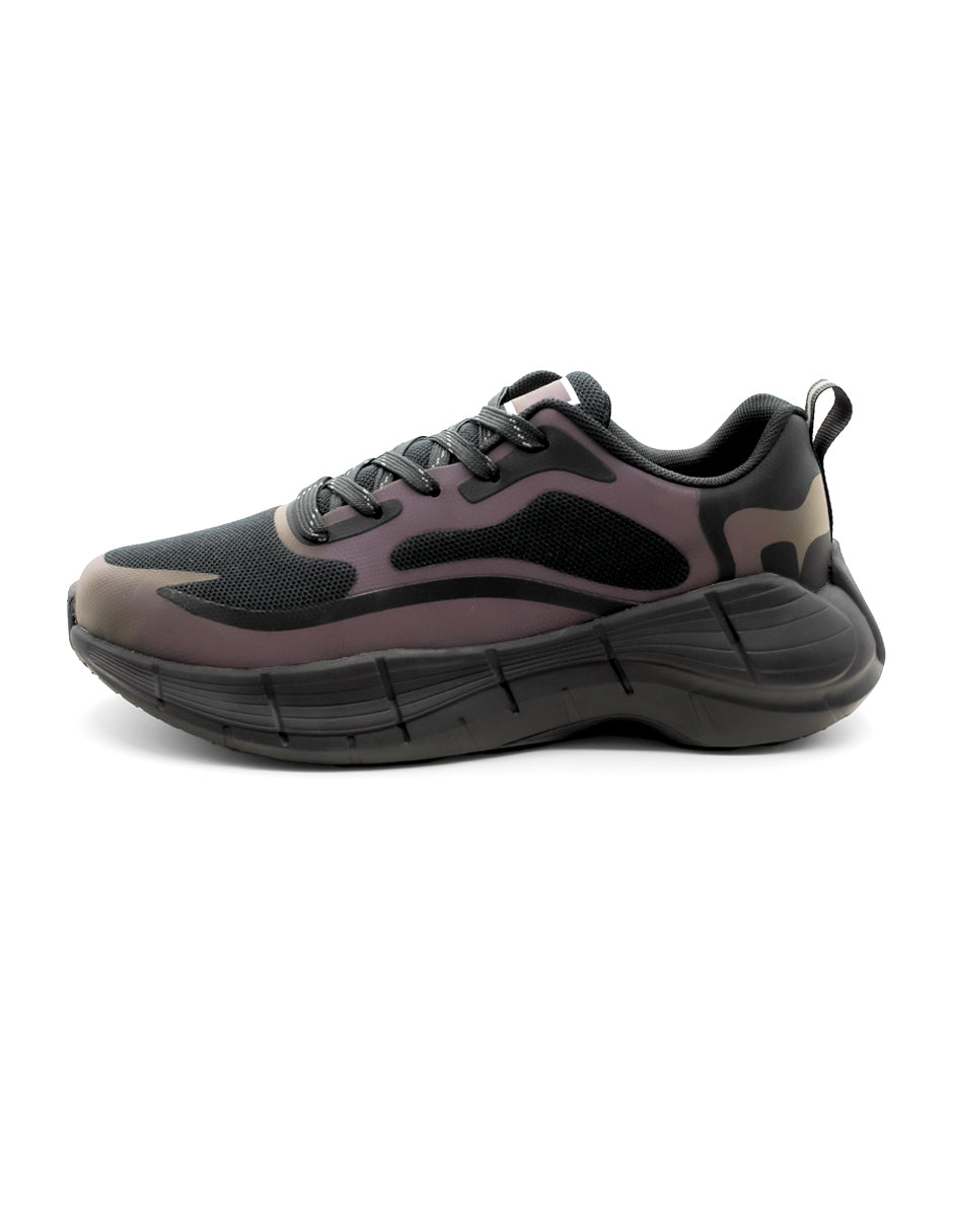 Tenis para correr Exterior Textil con tejido de malla y micro poros transpirables Color Negro Para Mujer De RBCOLLECTION
