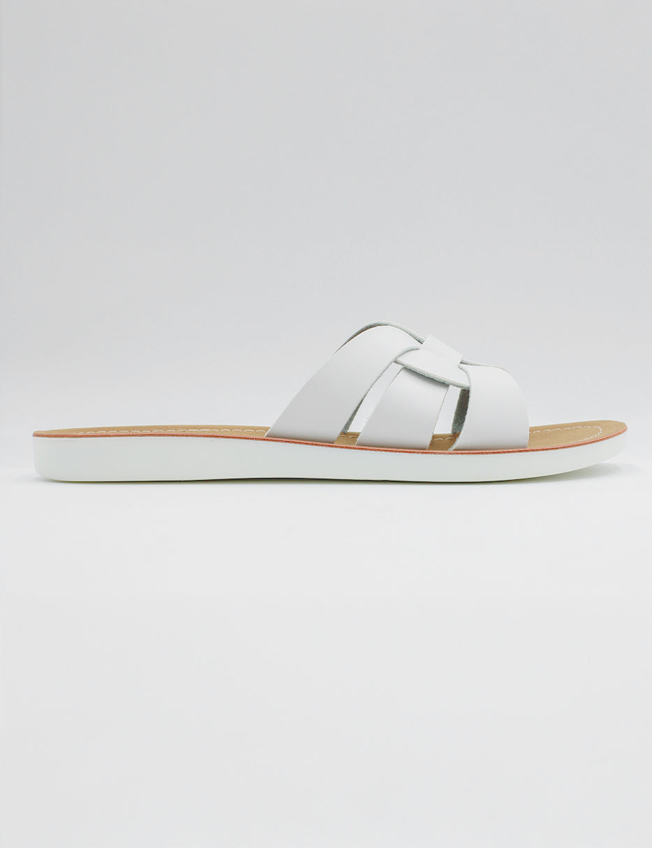 Sandalias de piso Soft en Piel vegana – Blanco