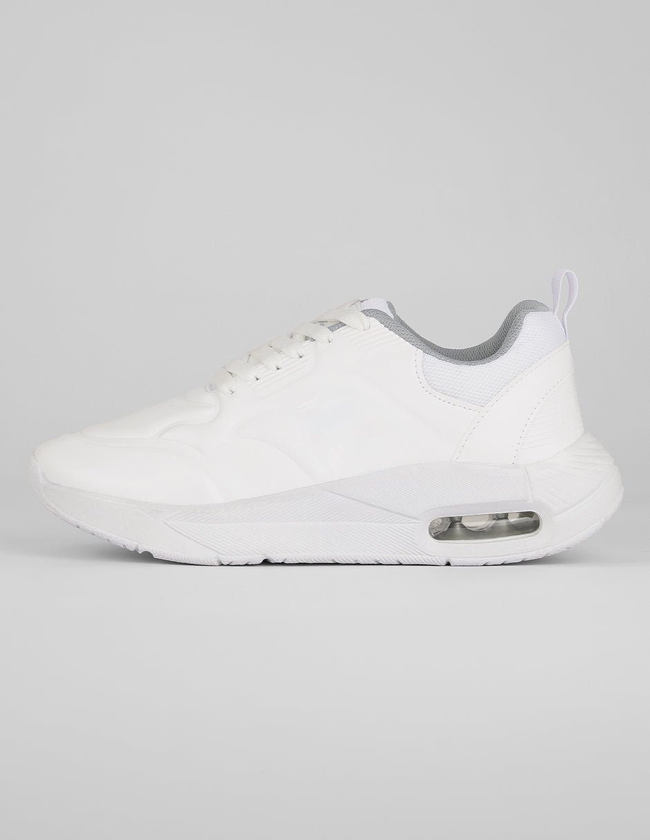 Tenis tipo deportivo Exterior Sintético Color Blanco Para Mujer De RBCOLLECTION