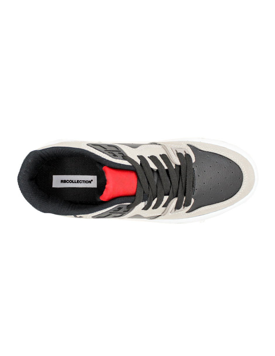 Tenis tipo deportivo Exterior Sintético Color Negro Para Hombre De RBCOLLECTION