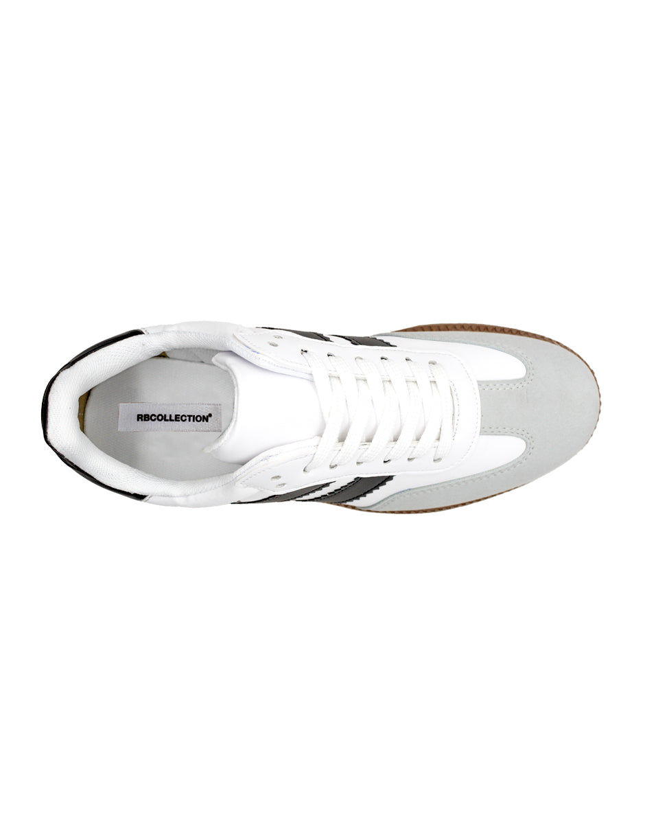 Tenis tipo deportivo Exterior Sintético Color Blanco Para Hombre De RBCOLLECTION
