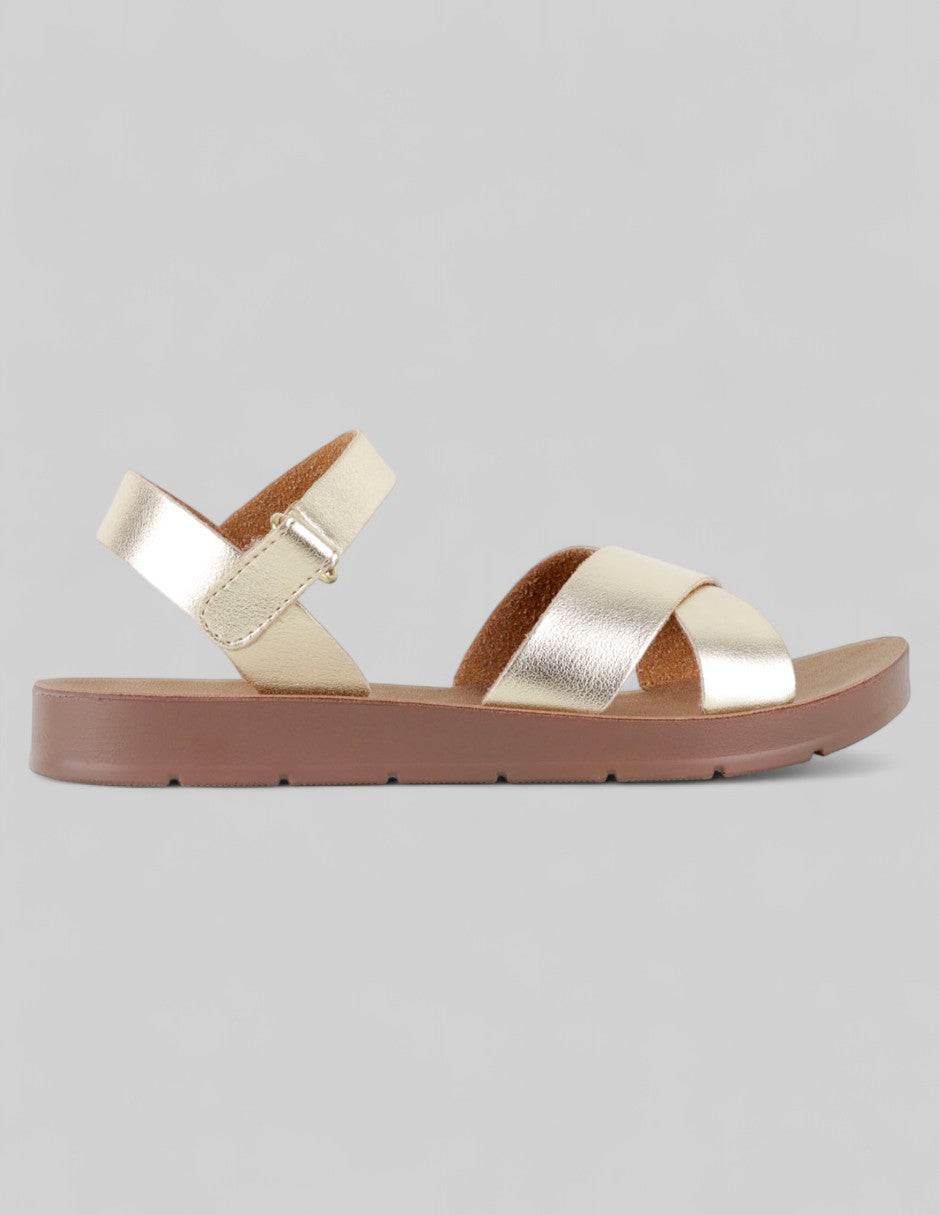 Sandalias Kids  en Sintético – Oro
