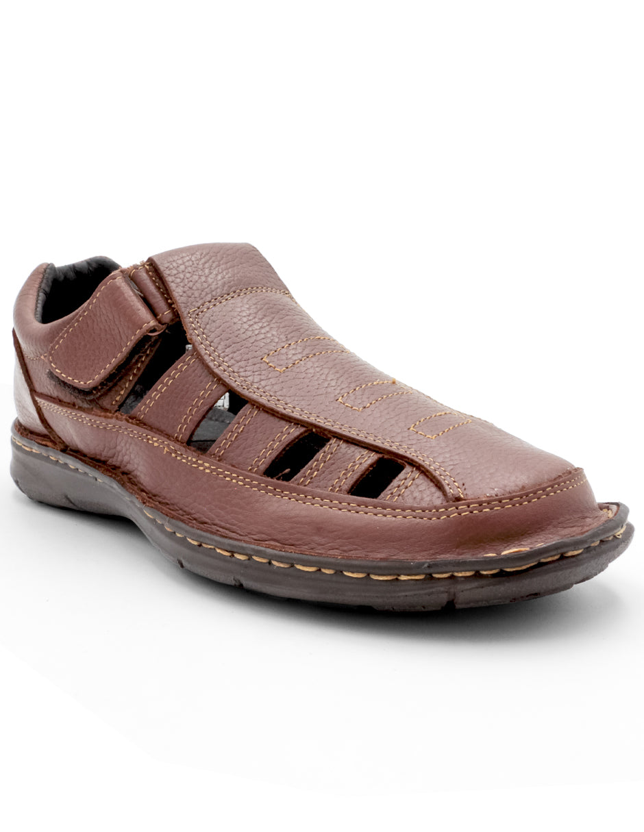 Sandalias casuales Exterior Piel Color Café Para Hombre De RBCOLLECTION