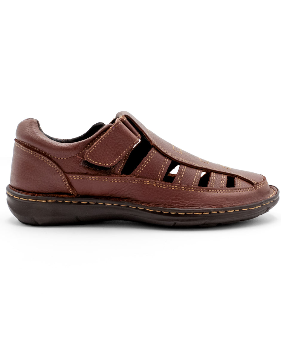 Sandalias casuales Exterior Piel Color Café Para Hombre De RBCOLLECTION