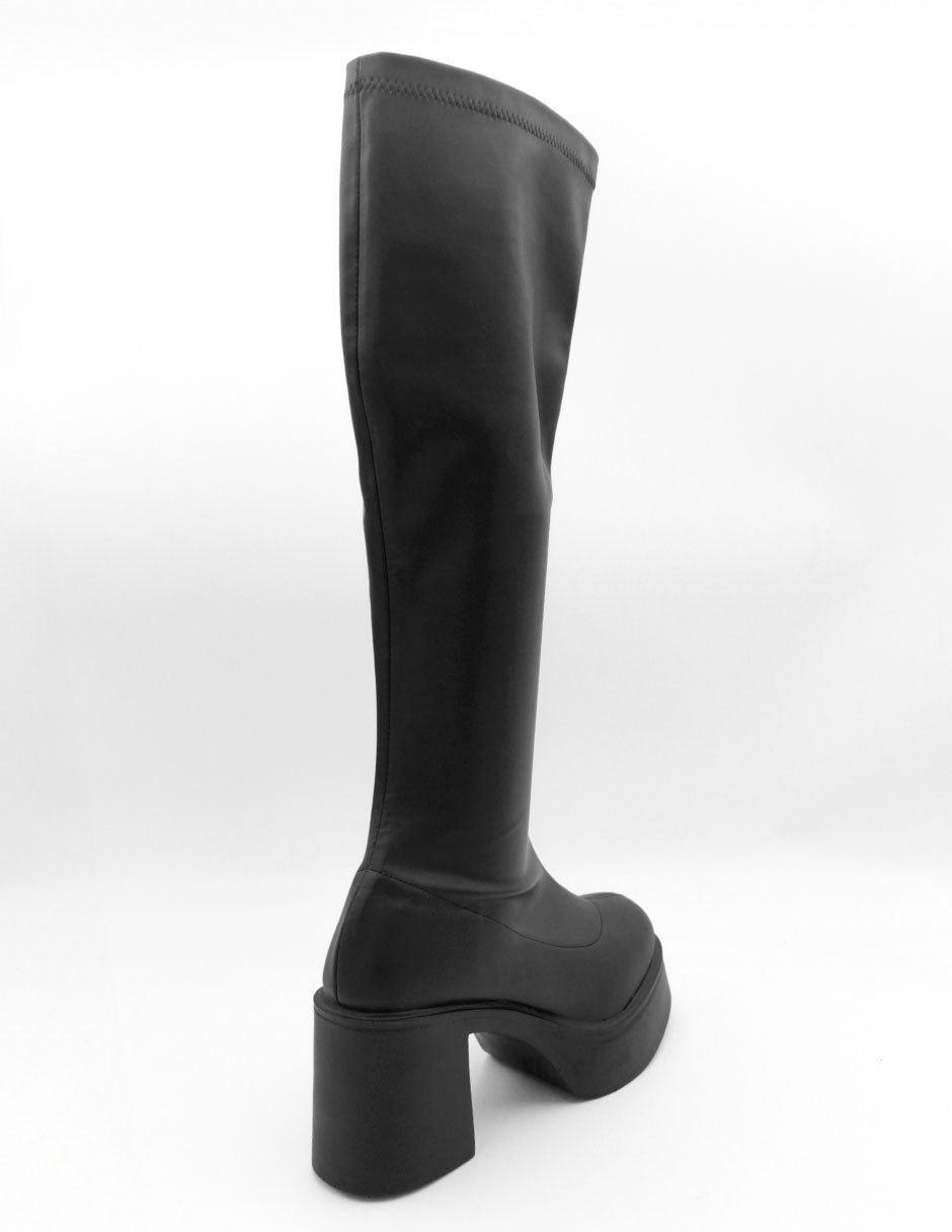 Botas Altas HELLA en Piel vegana – Negro