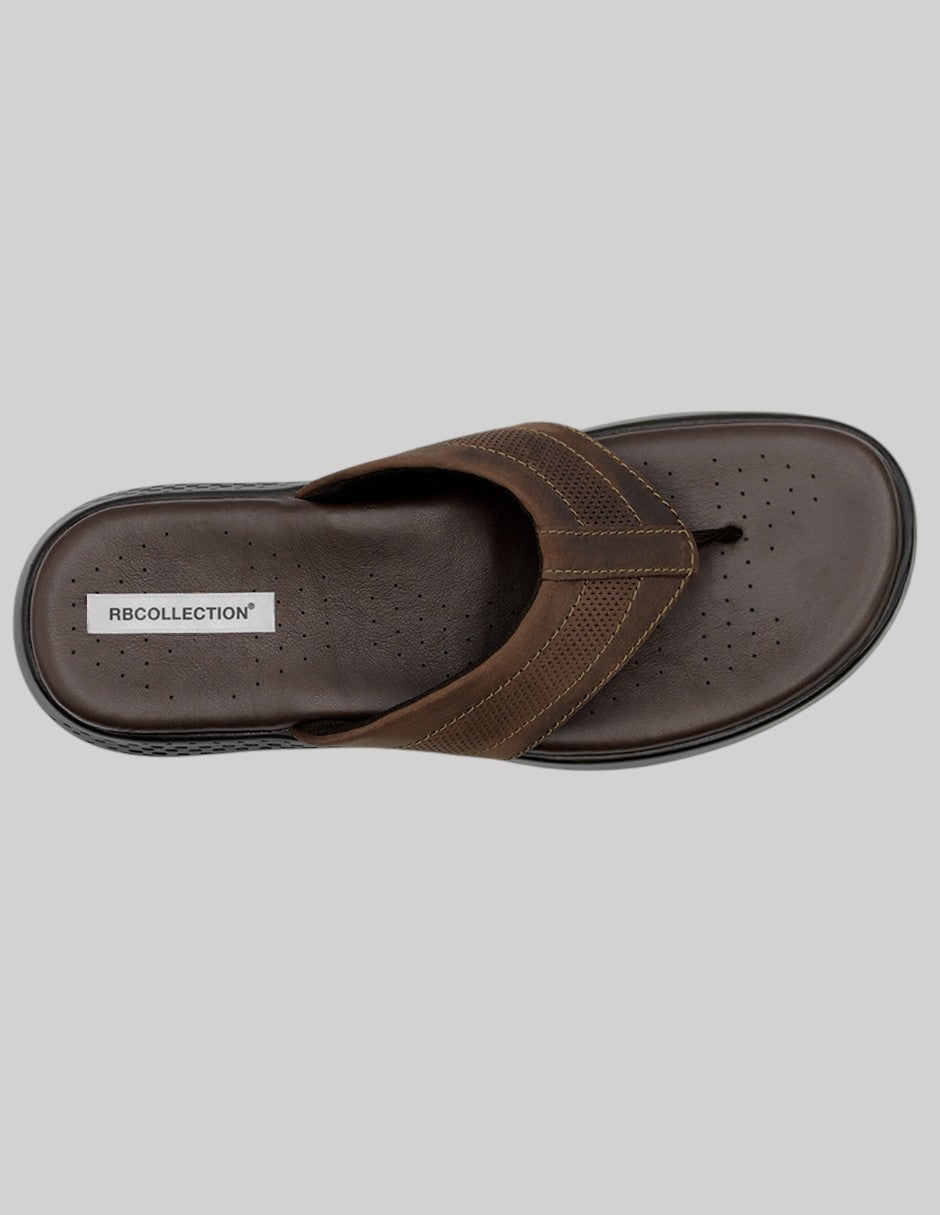 Sandalias clásicas Hand Made en Piel – Café
