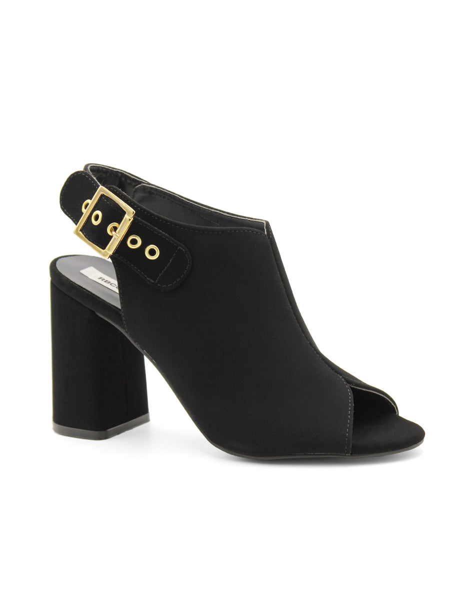 Sandalia con tacon  Color Negro Para Mujer De RBCOLLECTION