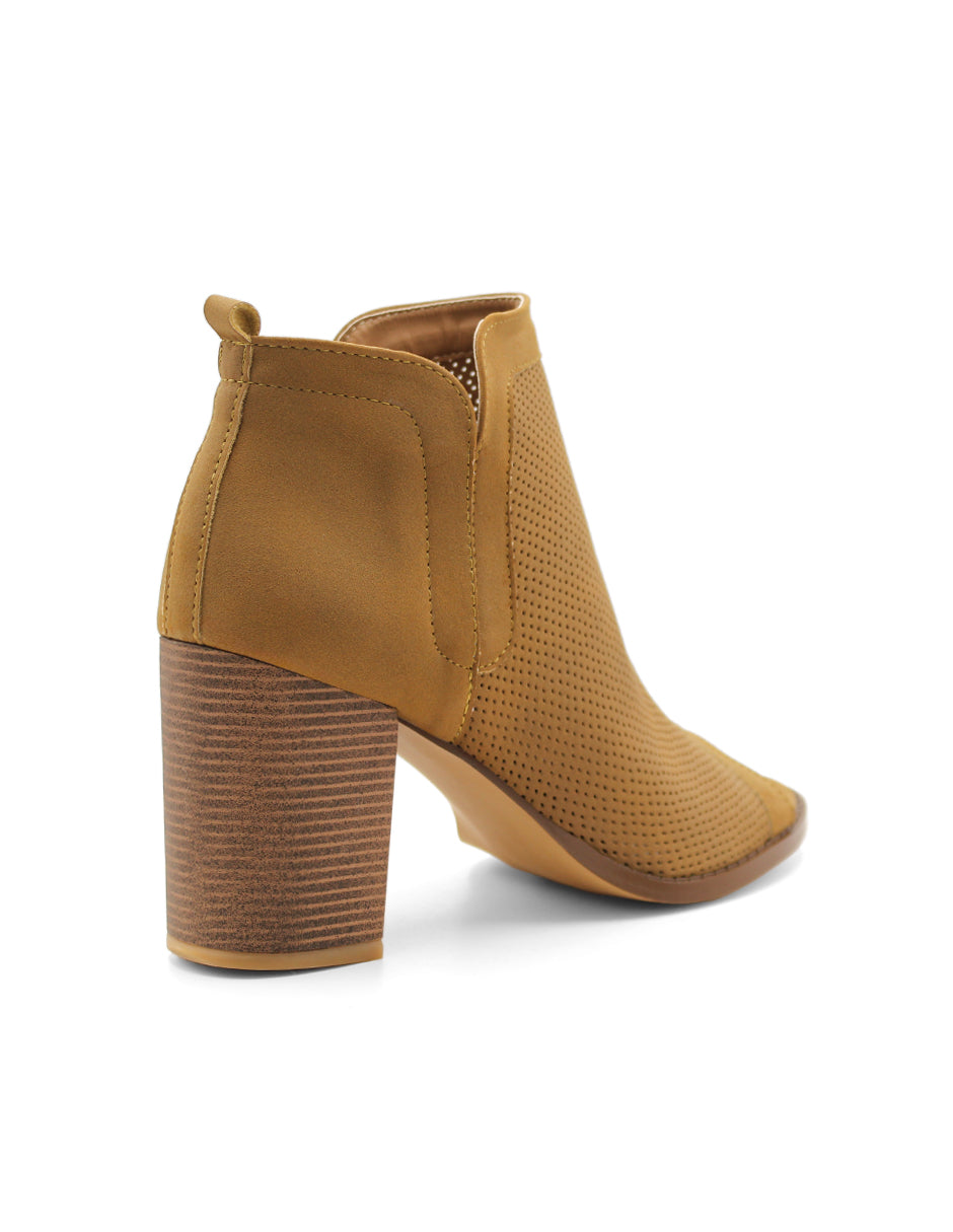Sandalia con tacon  Color Café Para Mujer De RBCOLLECTION