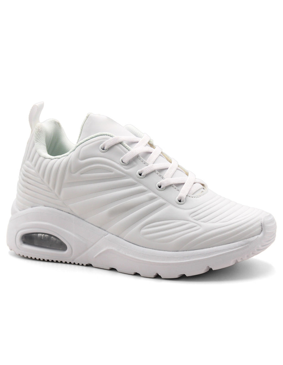 Tenis tipo deportivo Exterior Sintético Color Blanco Para Mujer De RBCOLLECTION