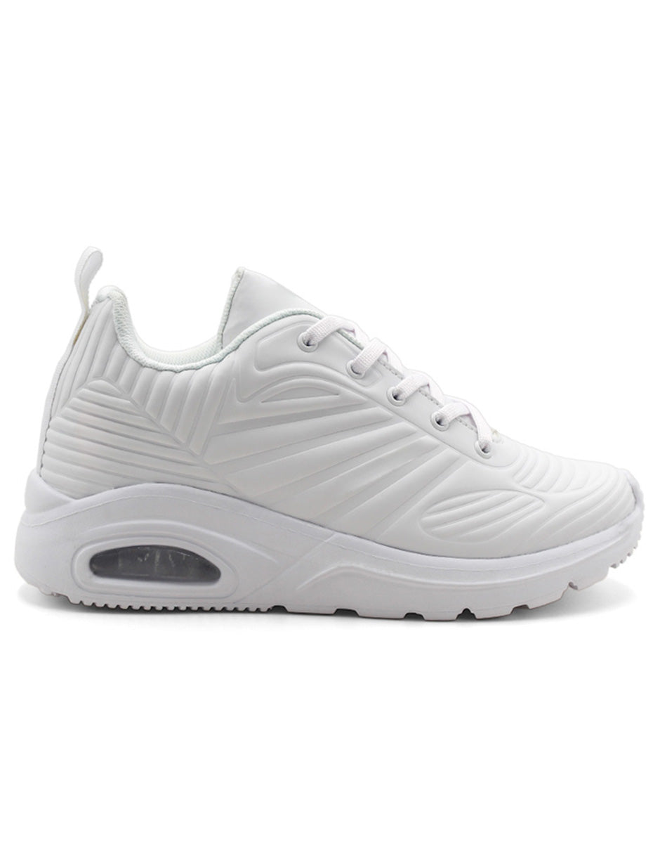 Tenis tipo deportivo Exterior Sintético Color Blanco Para Mujer De RBCOLLECTION