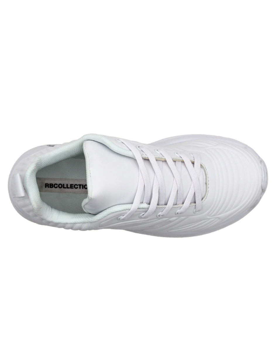 Tenis tipo deportivo Exterior Sintético Color Blanco Para Mujer De RBCOLLECTION