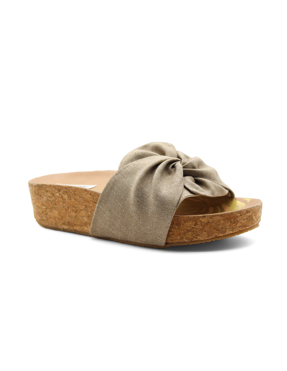 Sandalias de piso Color Beige  Para Mujer De RBCOLLECTION