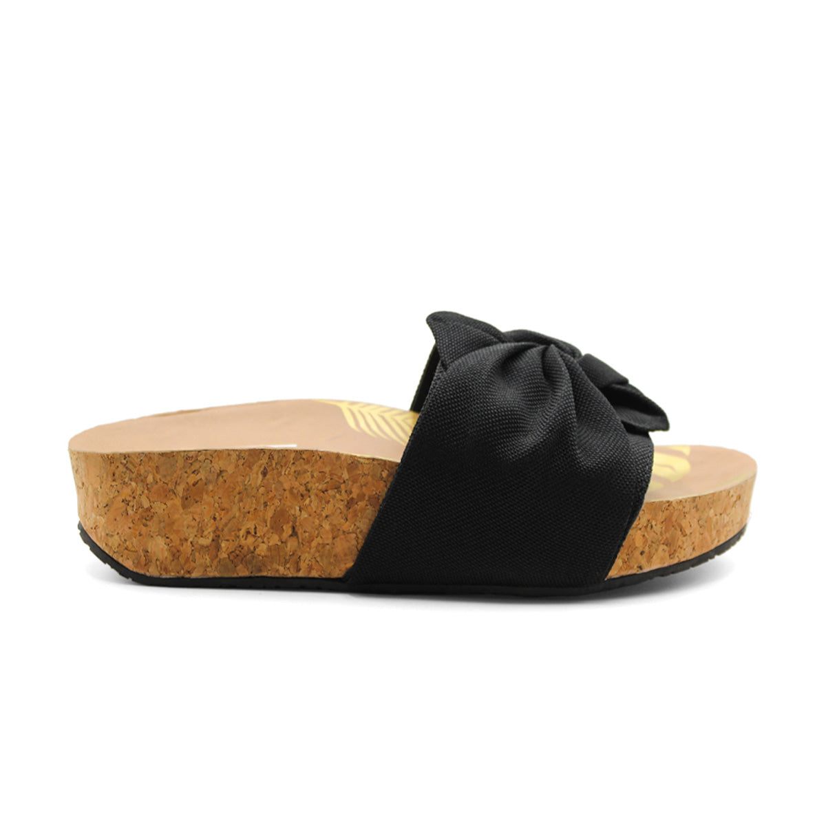 Sandalias con plataforma color negro exterior textil Para Mujer De RBCOLLECTION