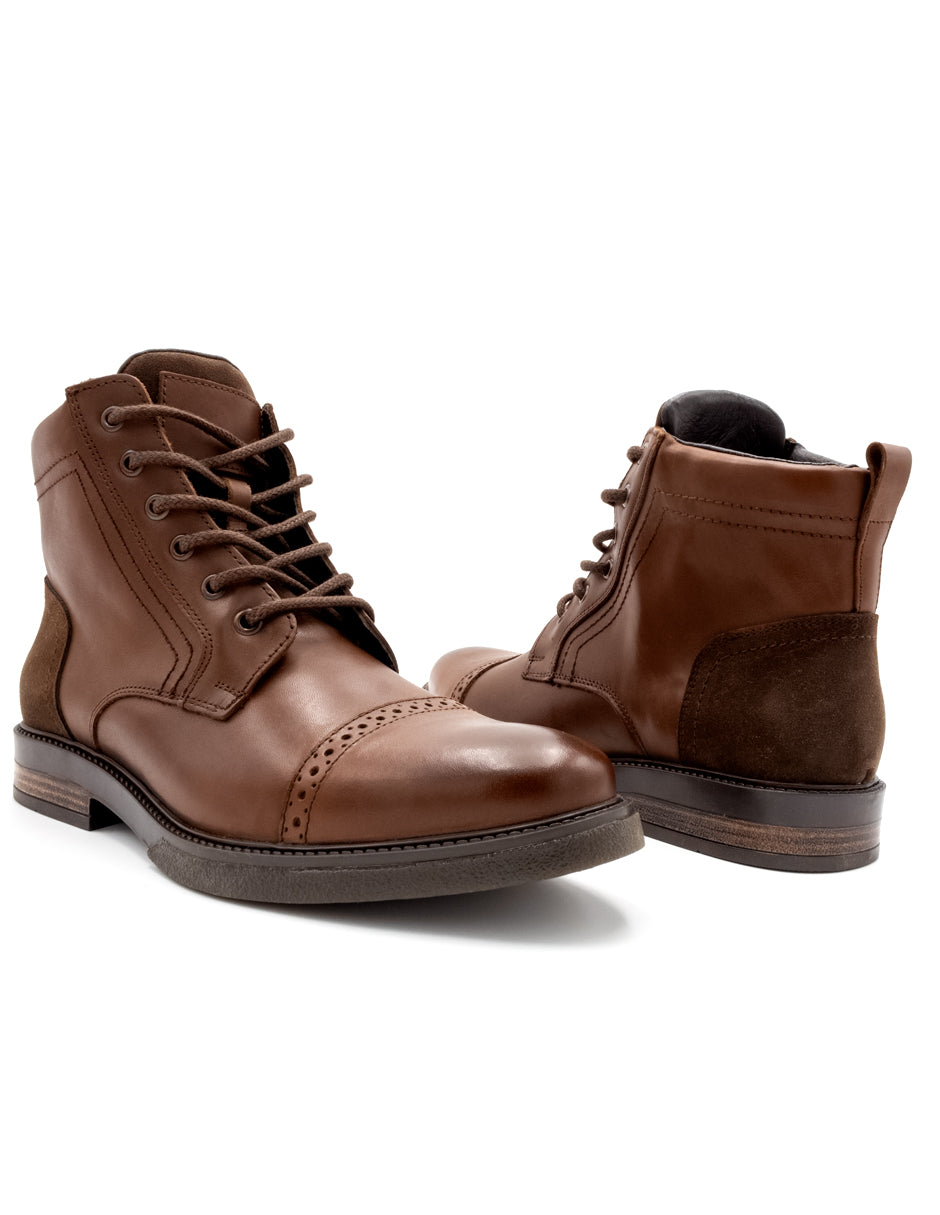 Botas casuales Exterior Piel Color Café Para Hombre De RBCOLLECTION