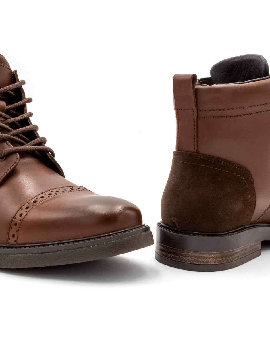 Botas casuales Exterior Piel Color Café Para Hombre De RBCOLLECTION