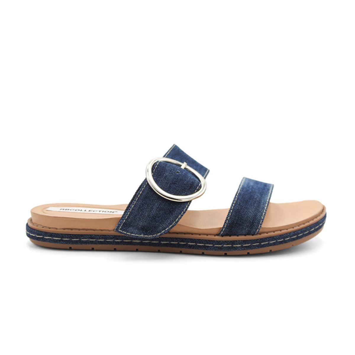 Sandalias de piso  Color Azul Para Mujer De RBCOLLECTION