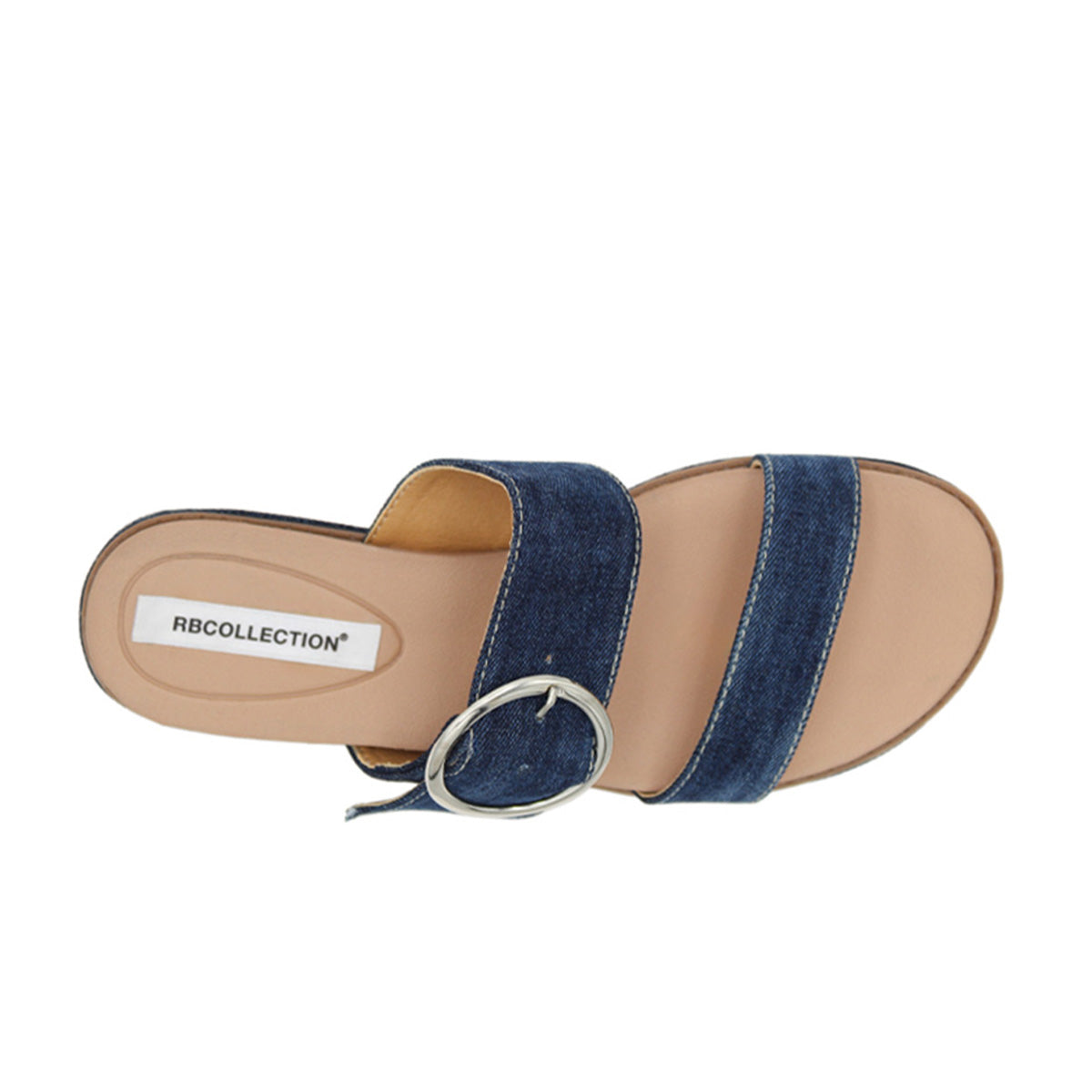 Sandalias de piso  Color Azul Para Mujer De RBCOLLECTION