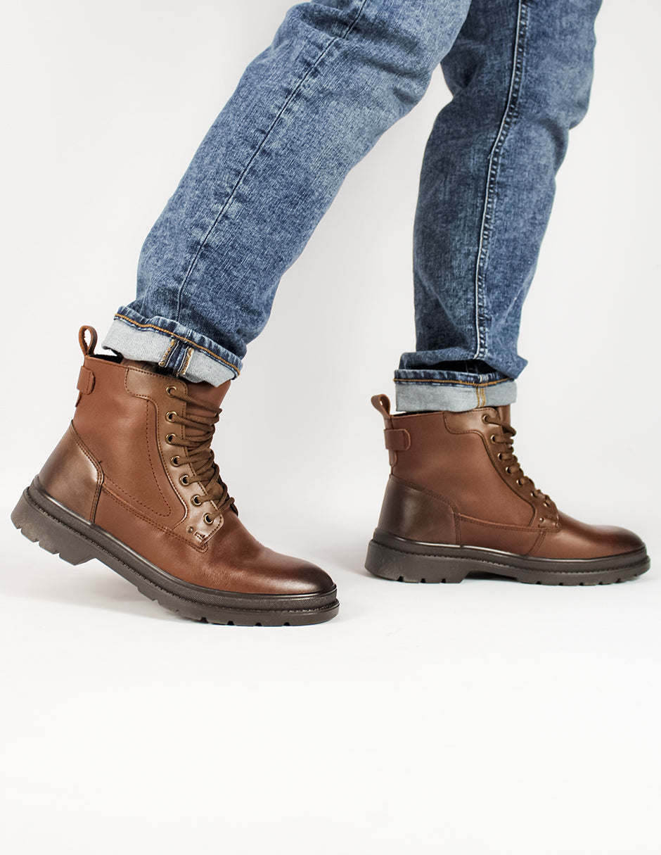 Botas casuales Exterior Piel Color Café Para Hombre De RBCOLLECTION