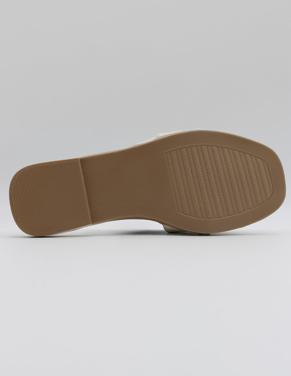 Sandalias de piso Soft Piel vegana - Blanco