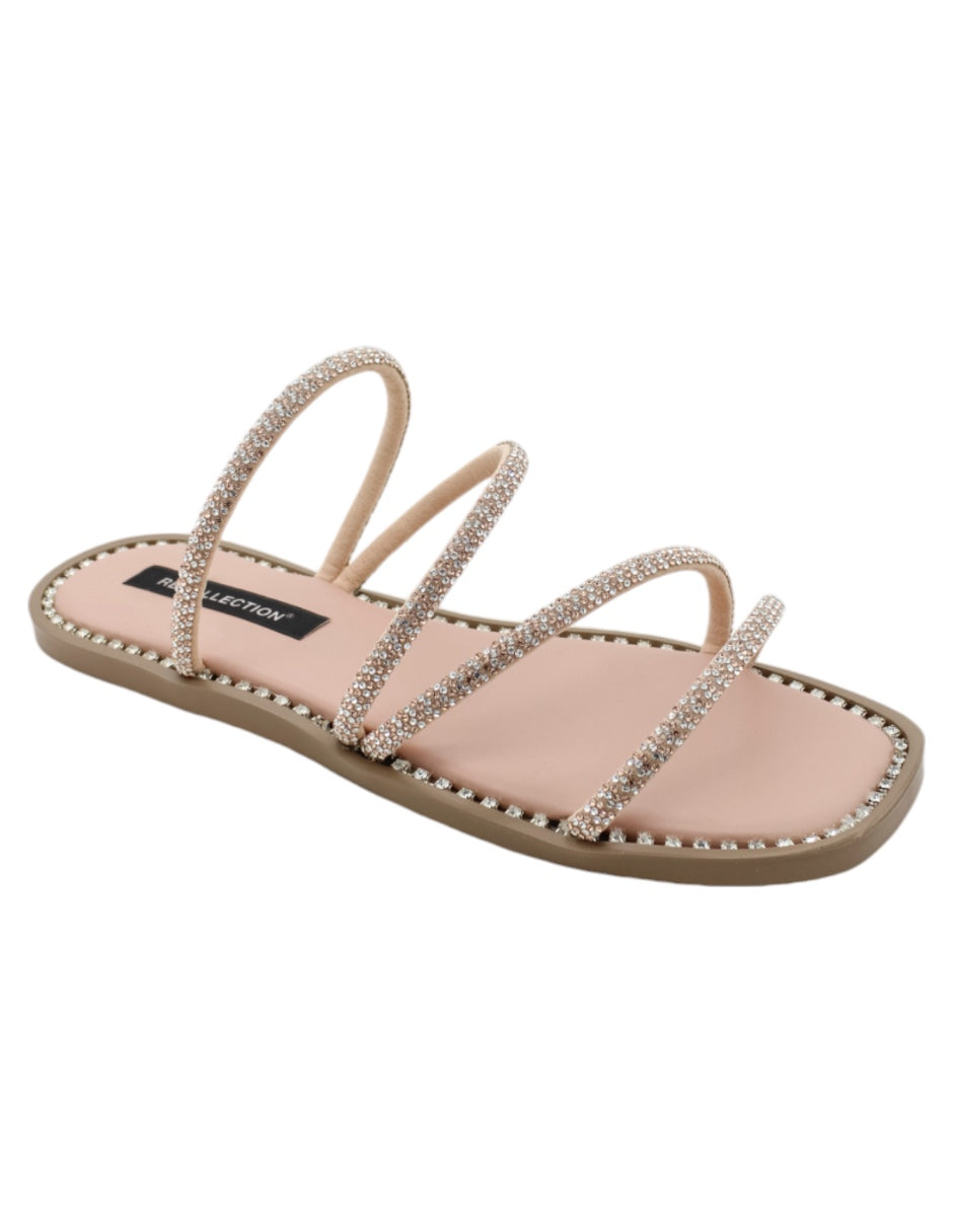 Sandalias de piso Exterior Sintético Color Beige  Para Mujer De RBCOLLECTION