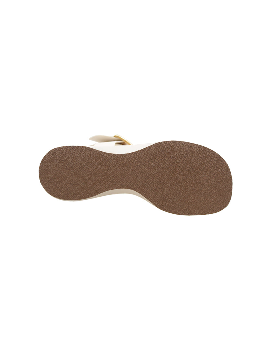 Sandalias con plataforma Exterior Piel vegana Color Blanco Para Mujer De RBCOLLECTION